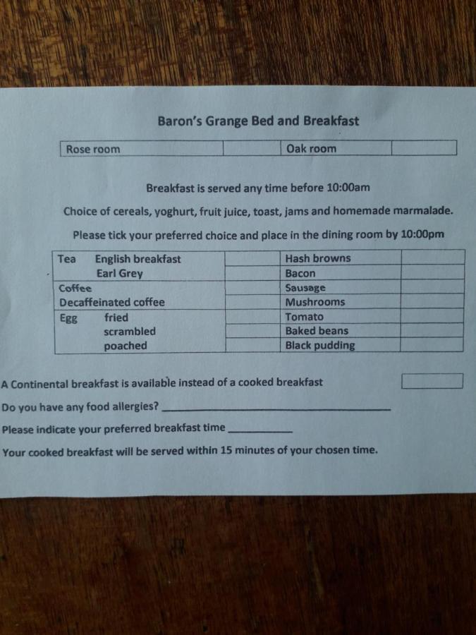 Bed and Breakfast Baron'S Grange Iden Exterior foto